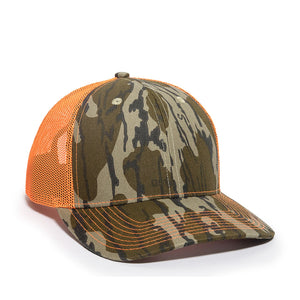One Size Mossy Oak® Original Bottomland®/Neon Orange Outdoor Cap OC771CAMO 