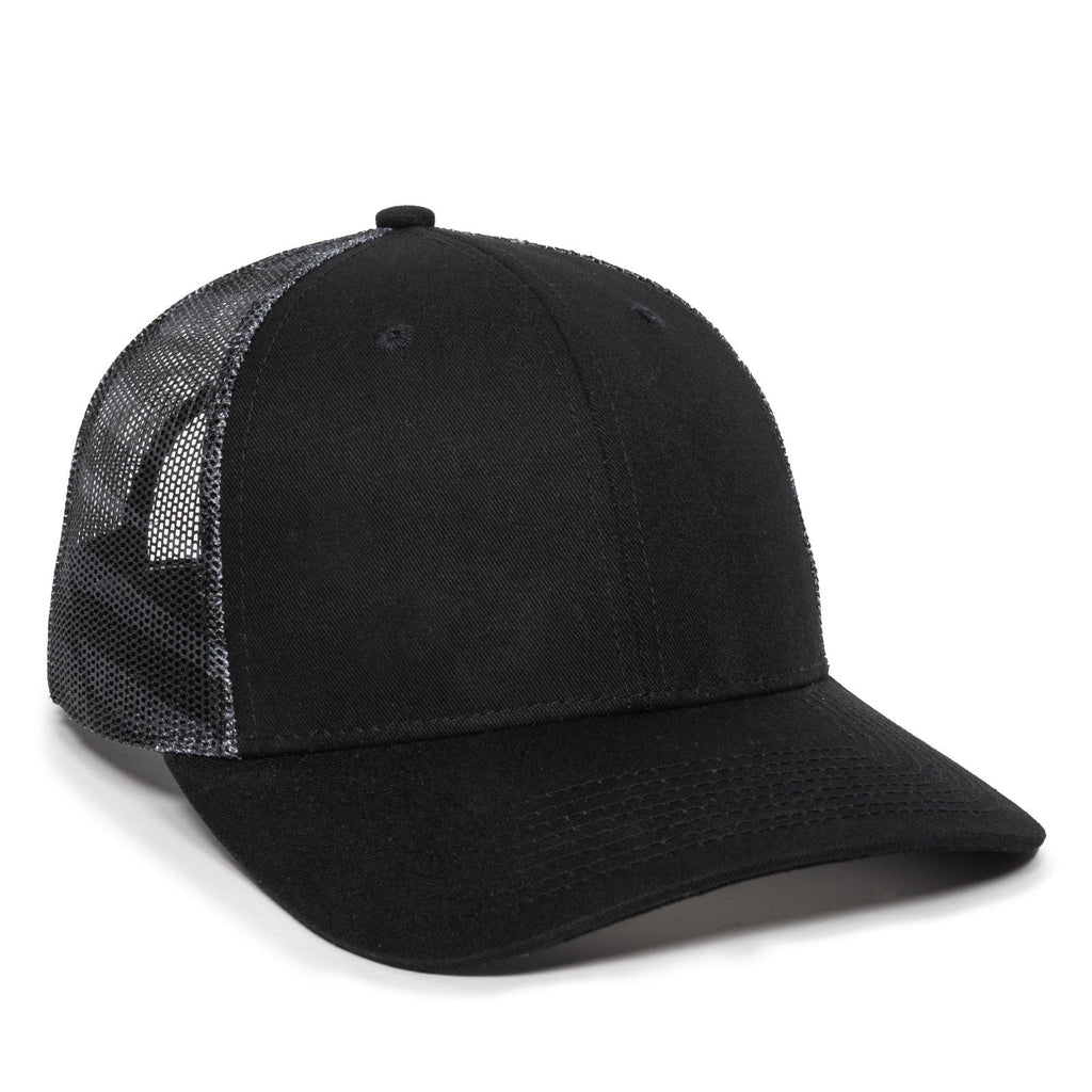 One Size Black/Black USA Outdoor Cap OC771PM 