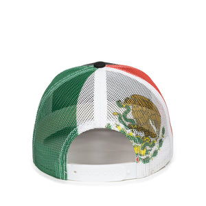 One Size Black/Mexican Flag Outdoor Cap OC771PM 