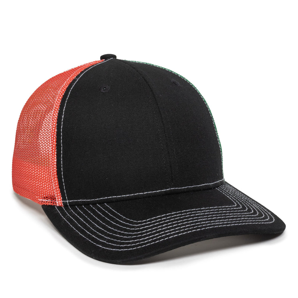 One Size Black/Mexican Flag Outdoor Cap OC771PM 