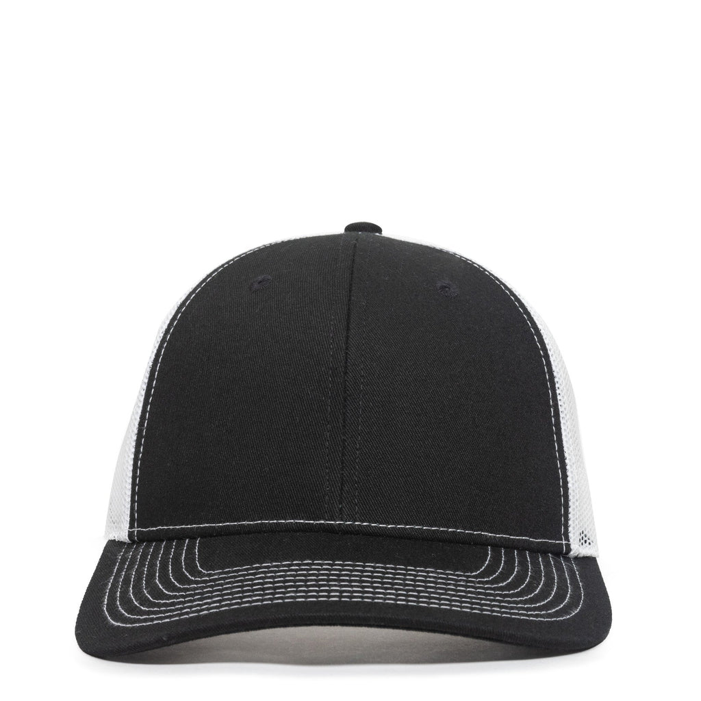 One Size Black/White Outdoor Cap OC771V 