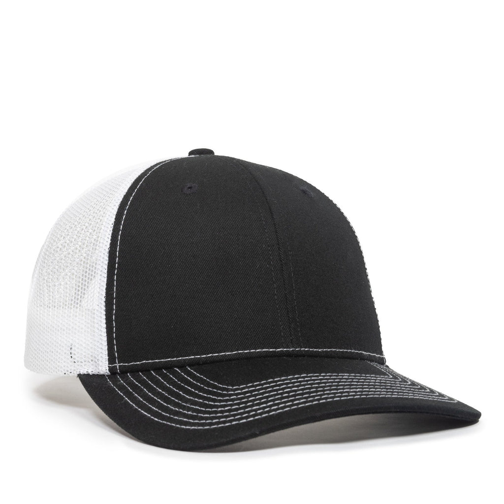 One Size Black/White Outdoor Cap OC771V 