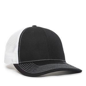 One Size Black/White Outdoor Cap OC771V 