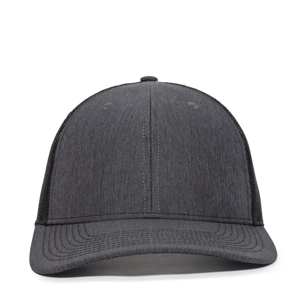 One Size LN Heathered Charcoal/Black Outdoor Cap OC771V 
