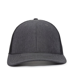 One Size LN Heathered Charcoal/Black Outdoor Cap OC771V 
