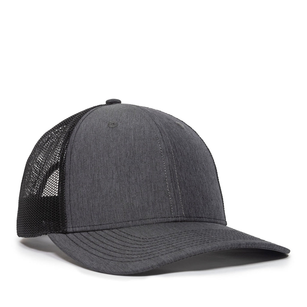 One Size LN Heathered Charcoal/Black Outdoor Cap OC771V 