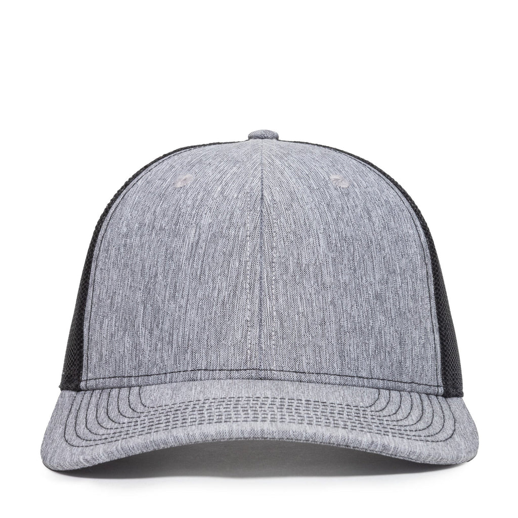 One Size LN Heathered Grey/Black Outdoor Cap OC771V 