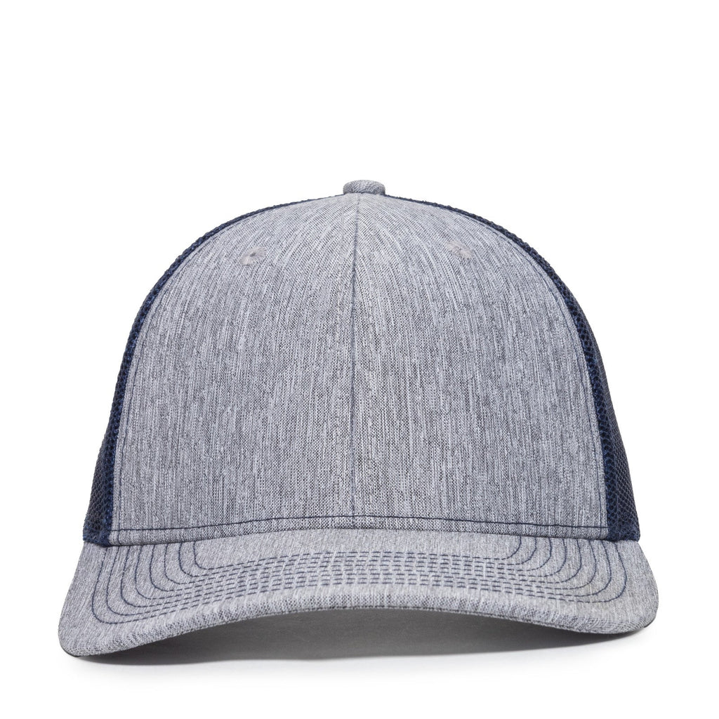 One Size LN Heathered Grey/Navy Outdoor Cap OC771V 