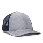 One Size LN Heathered Grey/Navy Outdoor Cap OC771V