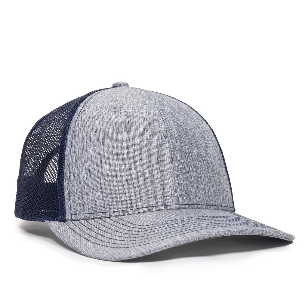One Size LN Heathered Grey/Navy Outdoor Cap OC771V 