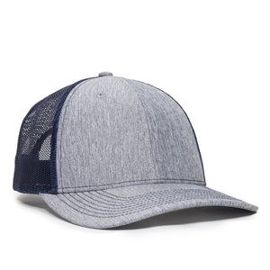 One Size LN Heathered Grey/Navy Outdoor Cap OC771V 
