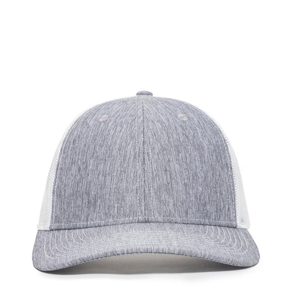 One Size LN Heathered Grey/White Outdoor Cap OC771V 