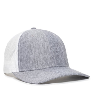 One Size LN Heathered Grey/White Outdoor Cap OC771V 