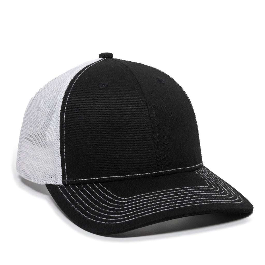 One Size Black/White Outdoor Cap OC771 