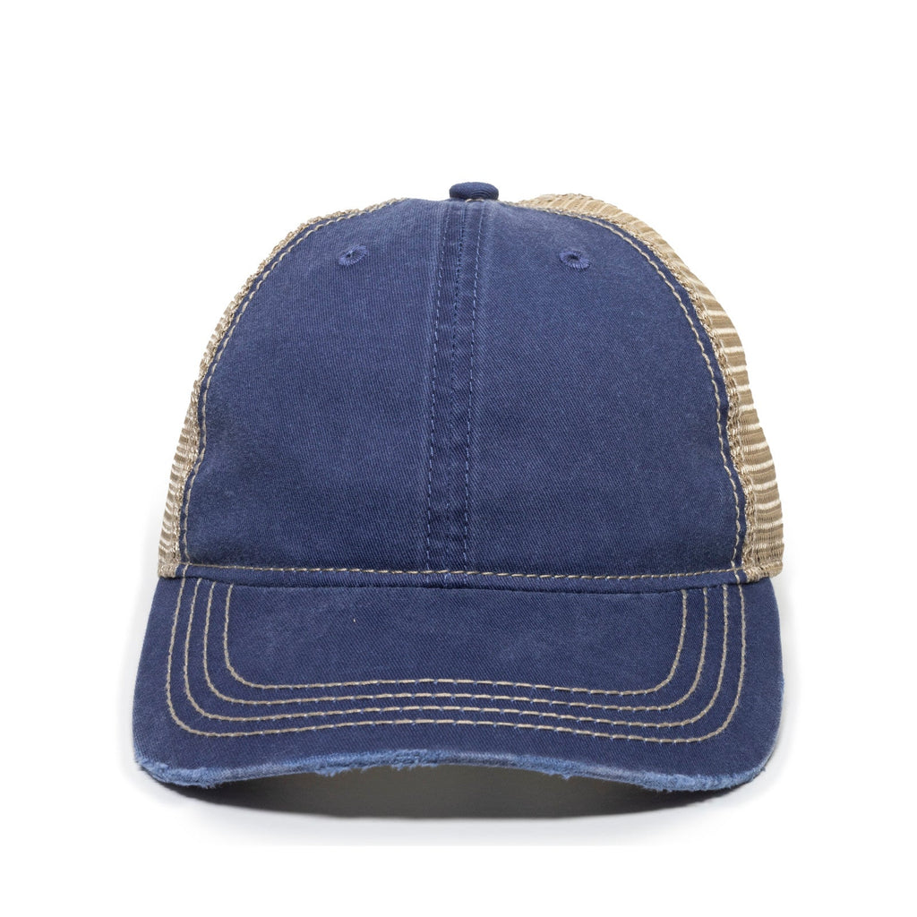 One Size Navy/Tea Stain Outdoor Cap OC801 
