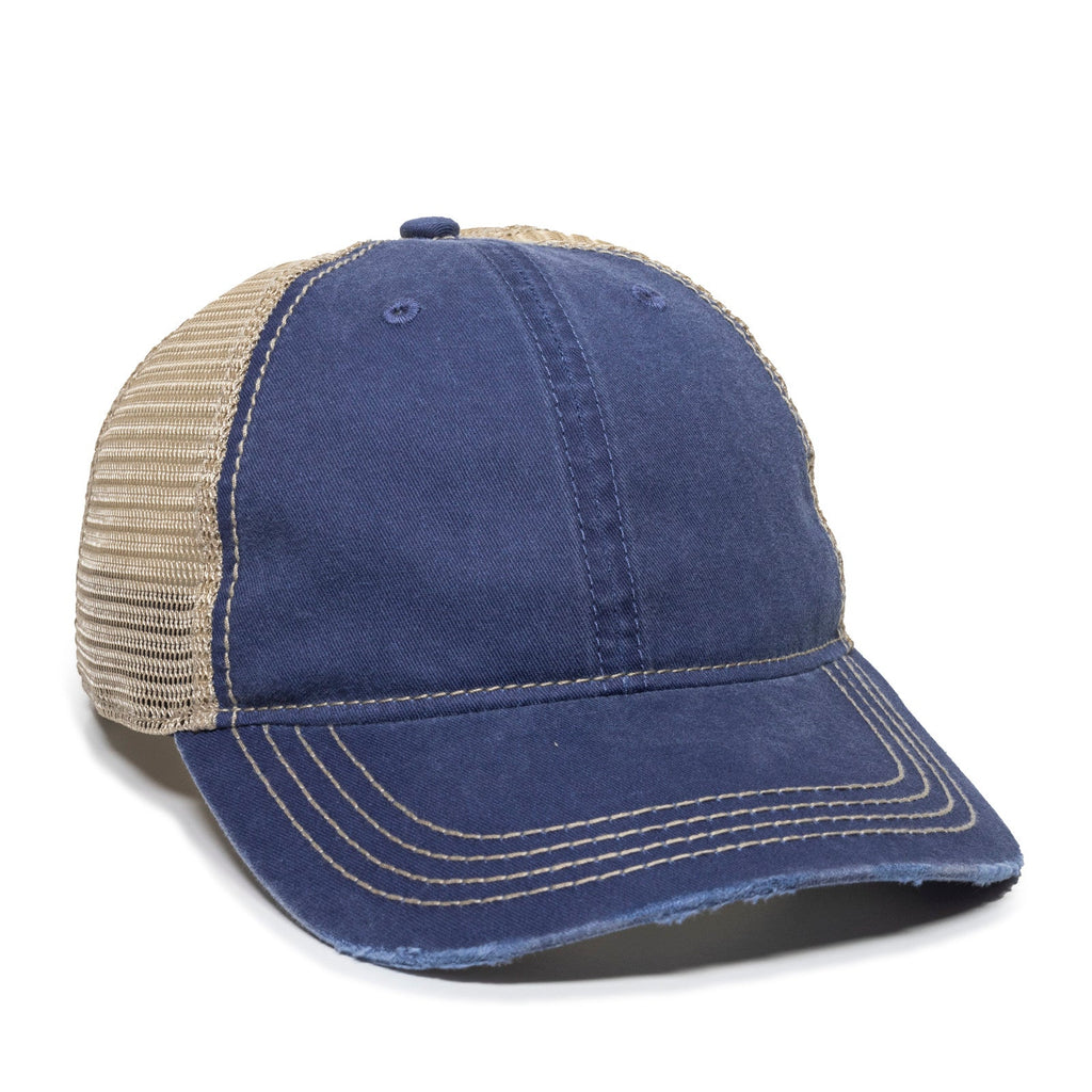 One Size Navy/Tea Stain Outdoor Cap OC801 
