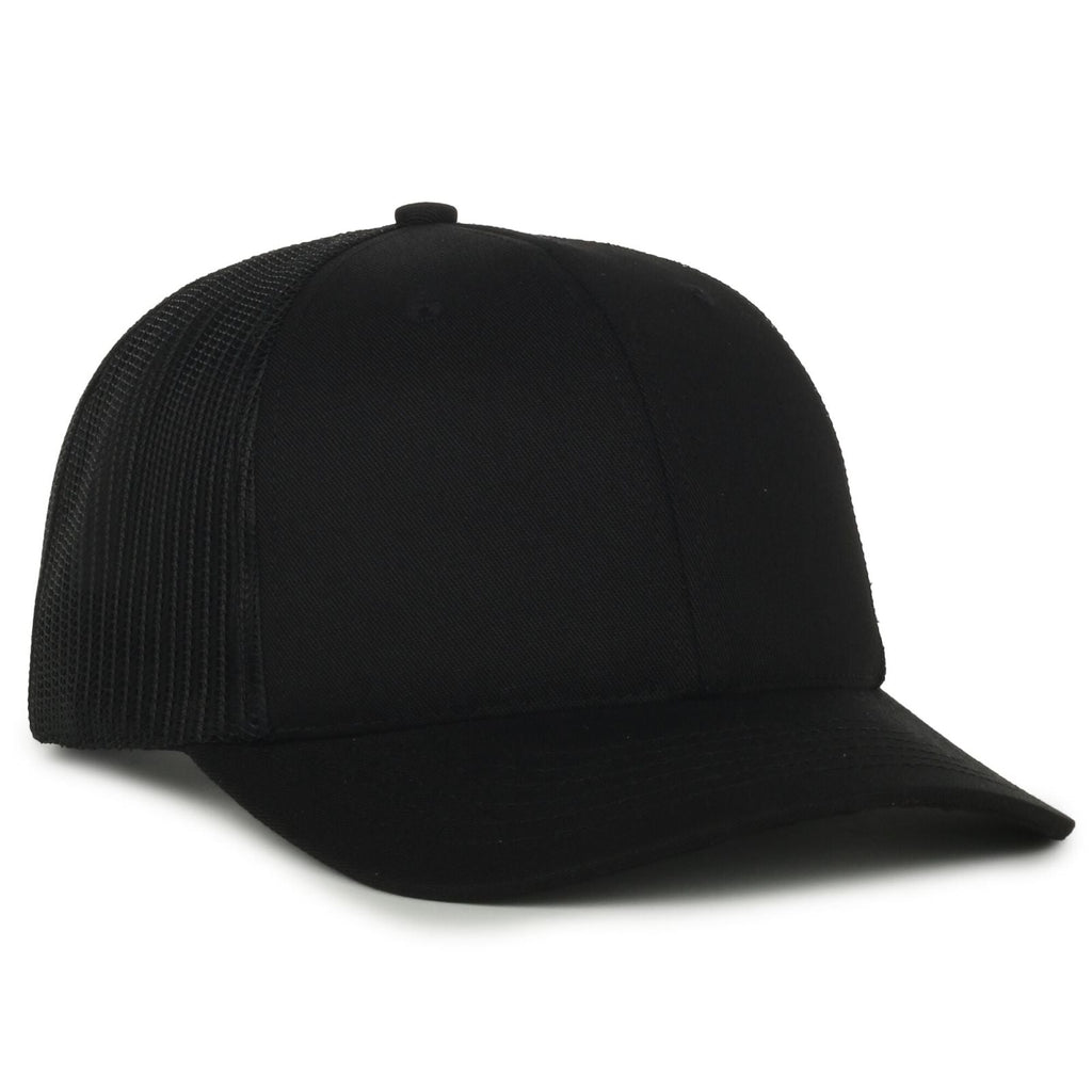 One Size Black/Black Outdoor Cap AM-102M 