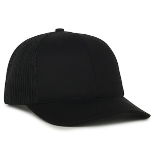 One Size Black/Black Outdoor Cap AM-102M 