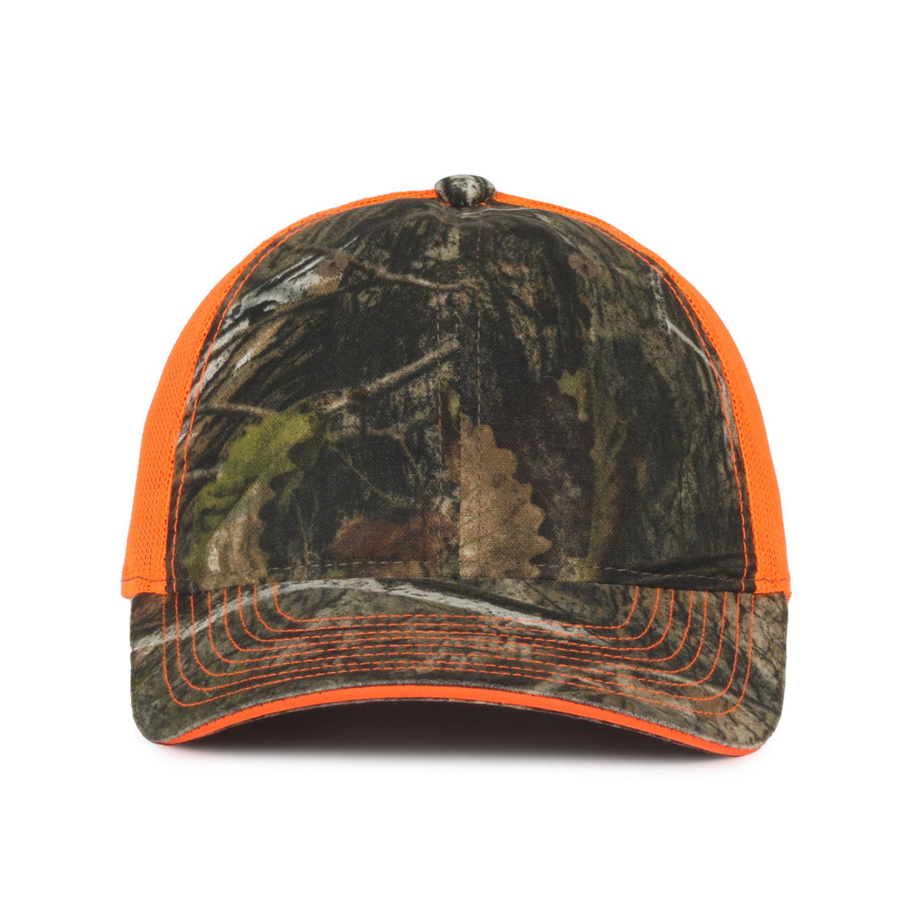 One Size Mossy Oak® Country DNA®/Neon Orange Outdoor Cap CGWM-301 