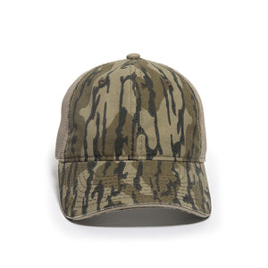 One Size Mossy Oak® Original Bottomland®/Khaki Outdoor Cap CGWM-301 