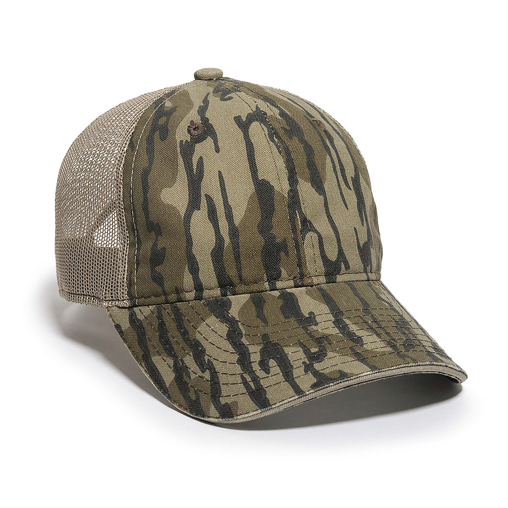 One Size Mossy Oak® Original Bottomland®/Khaki Outdoor Cap CGWM-301 