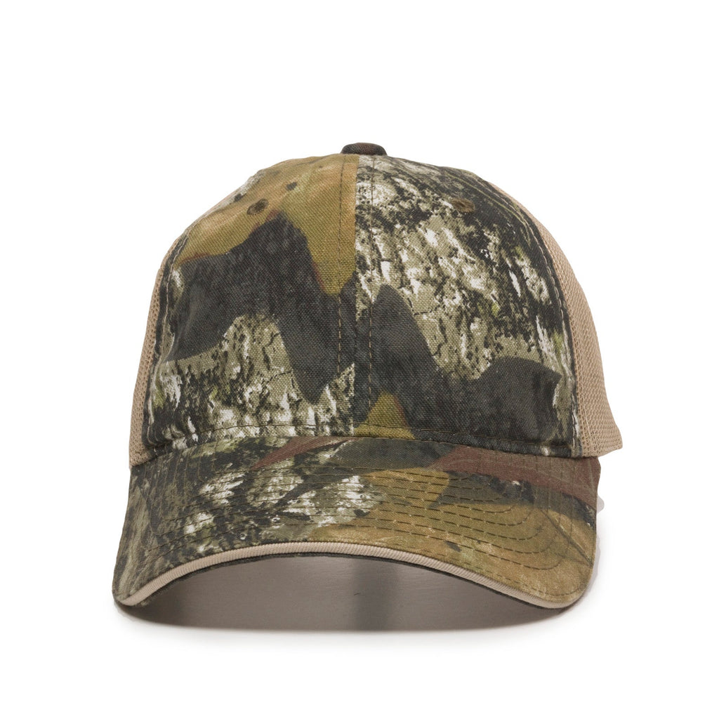 One Size Mossy Oak® Original Break-Up®/Tan Outdoor Cap CGWM-301 