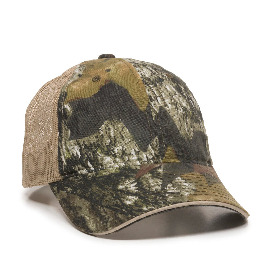 One Size Mossy Oak® Original Break-Up®/Tan Outdoor Cap CGWM-301 