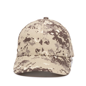 One Size Khaki Outdoor Cap DC-610 