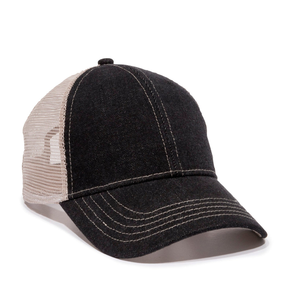 One Size Black Denim/Putty Outdoor Cap DN-200M 