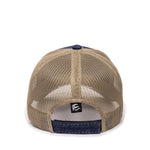 One Size Blue Denim/Khaki Outdoor Cap DN-200M