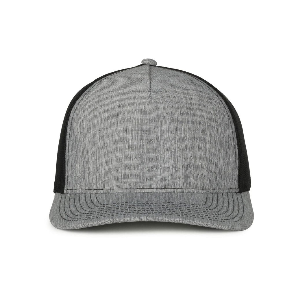 One Size LN Heathered Grey/Black Outdoor Cap FFA-571 
