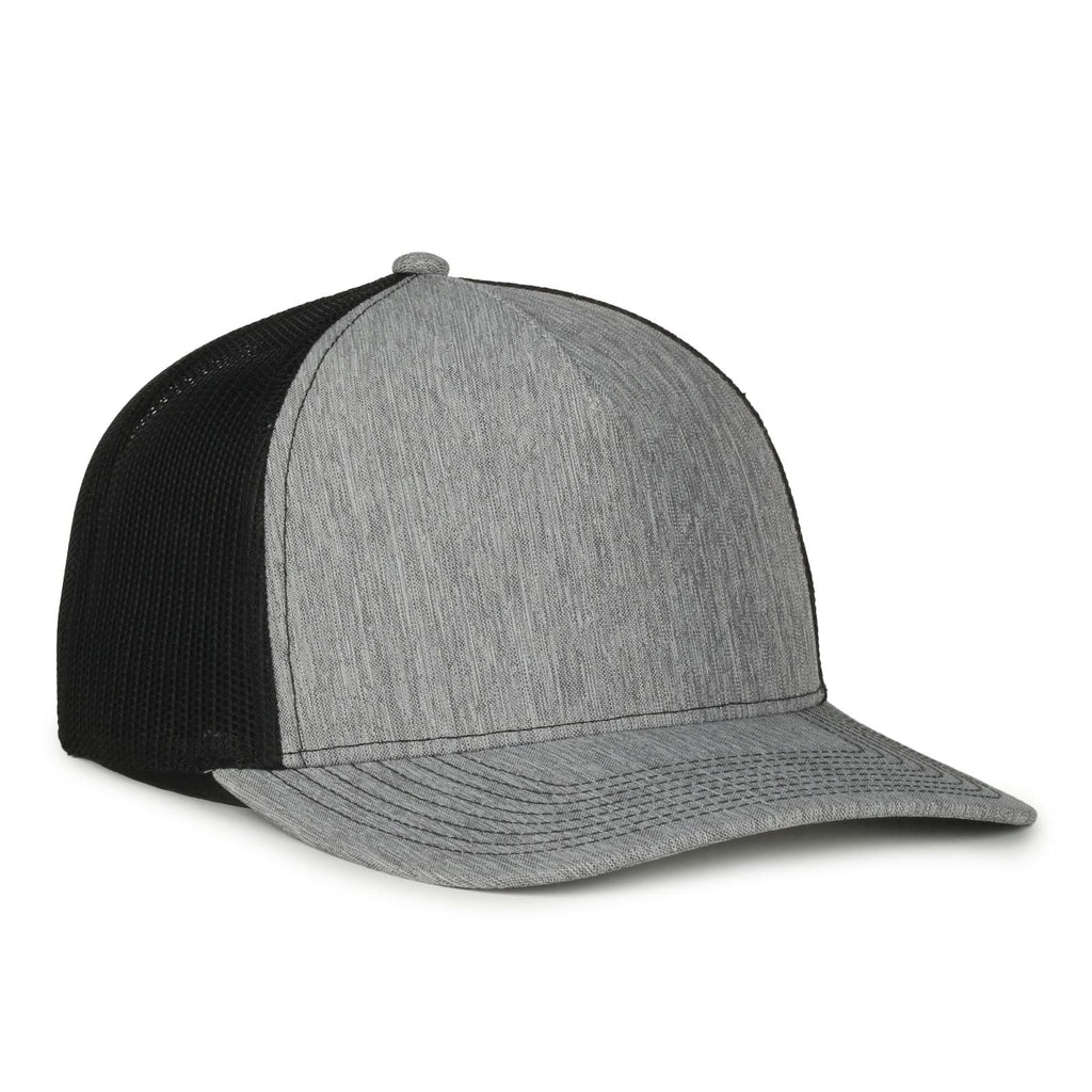 One Size LN Heathered Grey/Black Outdoor Cap FFA-571 