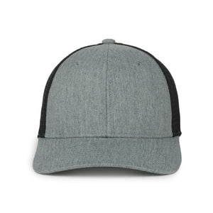 One Size Heathered Grey/Black Outdoor Cap FLX672M 
