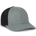 One Size Heathered Grey/Black Outdoor Cap FLX672M 