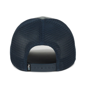 One Size Heathered Grey/Navy Outdoor Cap FLX672M 