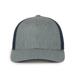 One Size Heathered Grey/Navy Outdoor Cap FLX672M 