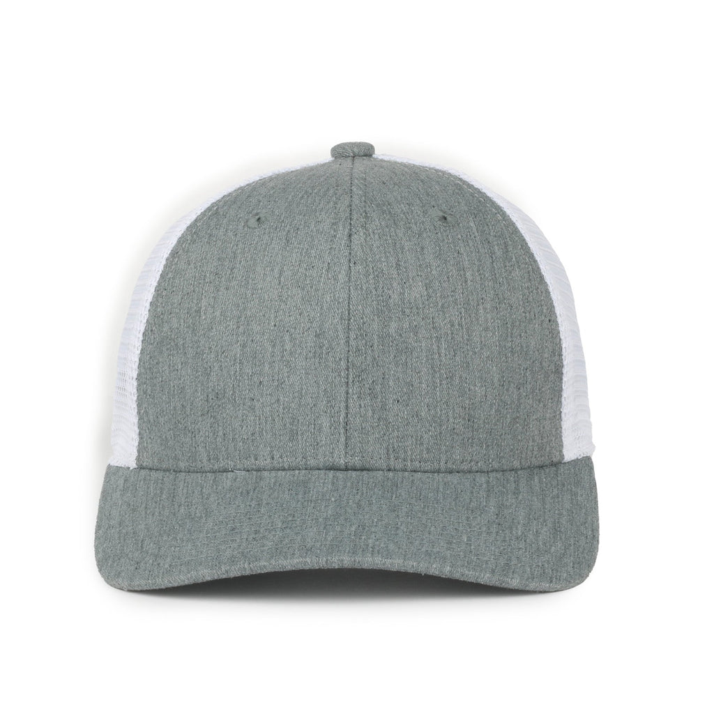 One Size Heathered Grey/White Outdoor Cap FLX672M 