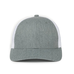 One Size Heathered Grey/White Outdoor Cap FLX672M 