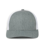 One Size Heathered Grey/White Outdoor Cap FLX672M
