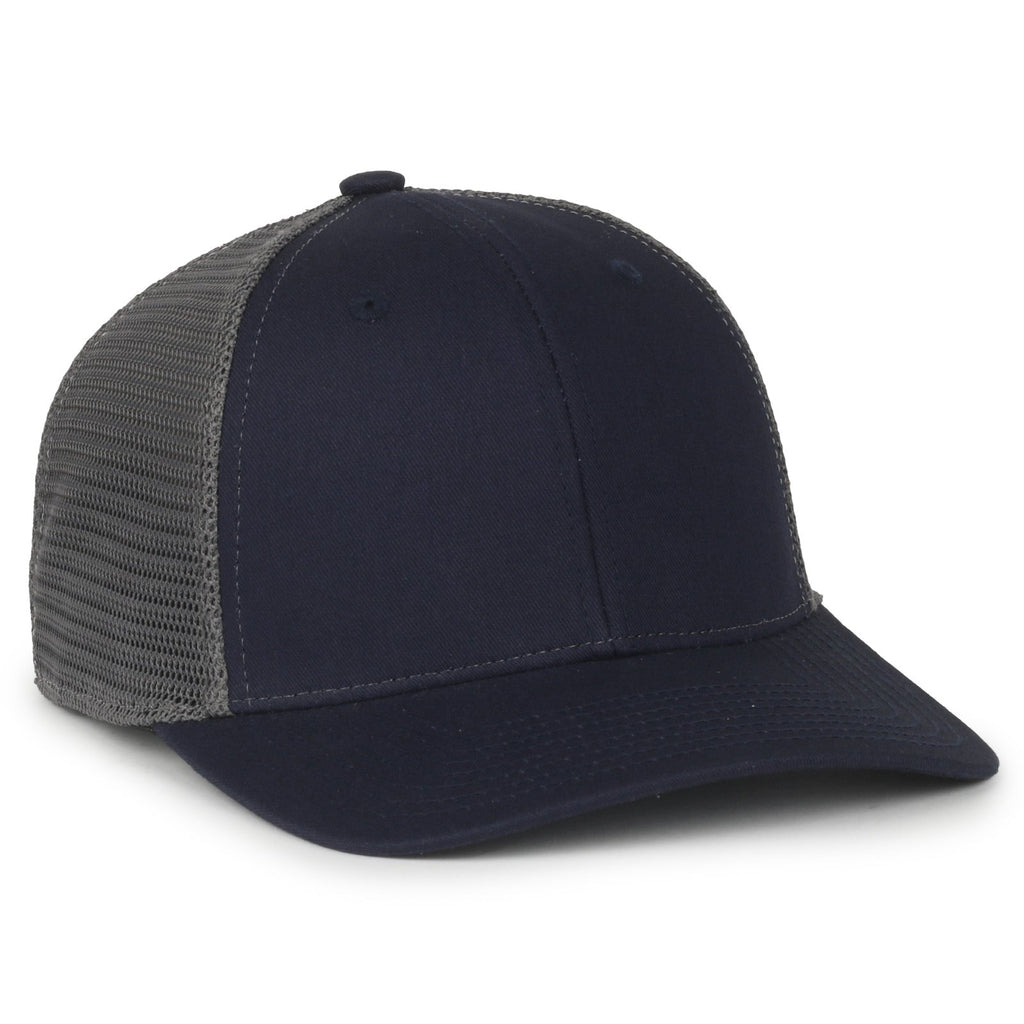 One Size Navy/Charcoal Outdoor Cap FLX672M 