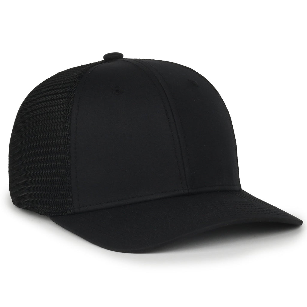 One Size Black/Black Outdoor Cap FLX672M-E 
