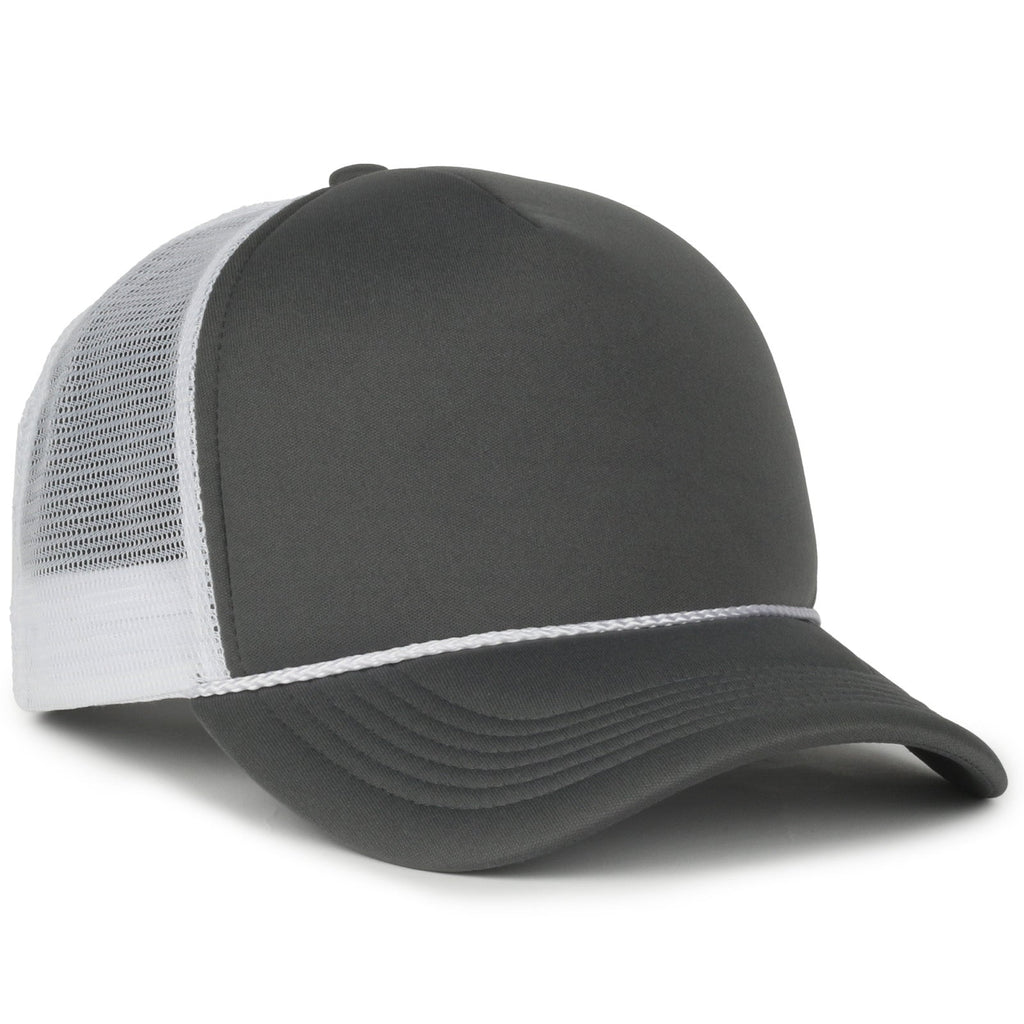 One Size Charcoal/White Outdoor Cap OCFOAM 