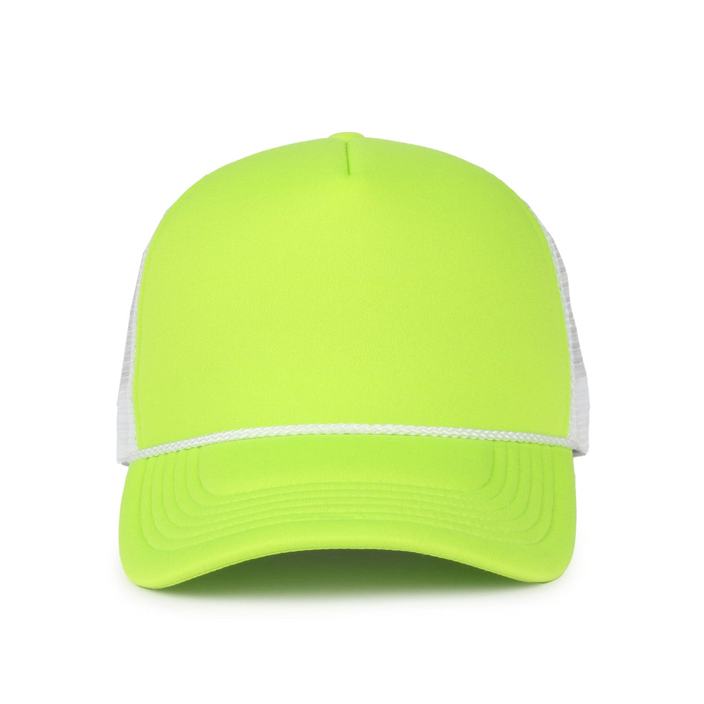 One Size Neon Lime/White Outdoor Cap OCFOAM 