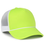 One Size Neon Lime/White Outdoor Cap OCFOAM 