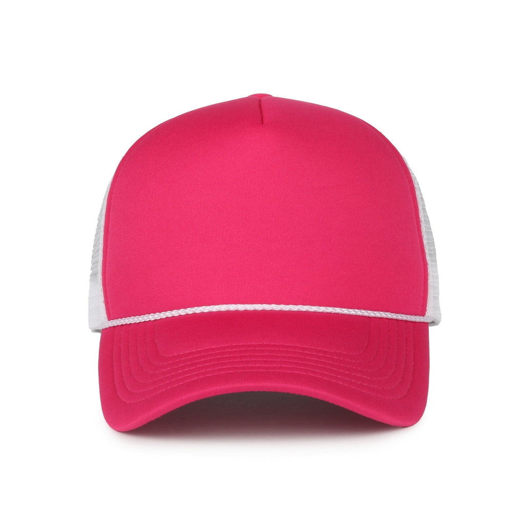 One Size Neon Pink/White Outdoor Cap OCFOAM 