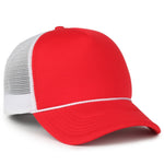 One Size Red/White Outdoor Cap OCFOAM