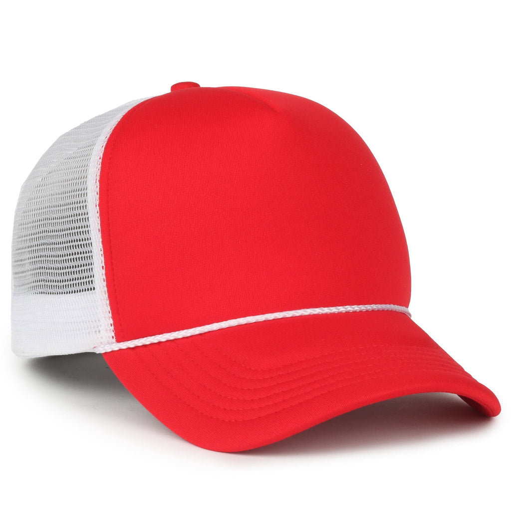 One Size Red/White Outdoor Cap OCFOAM 
