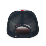 One Size White/Navy/Red Outdoor Cap OCFOAM 