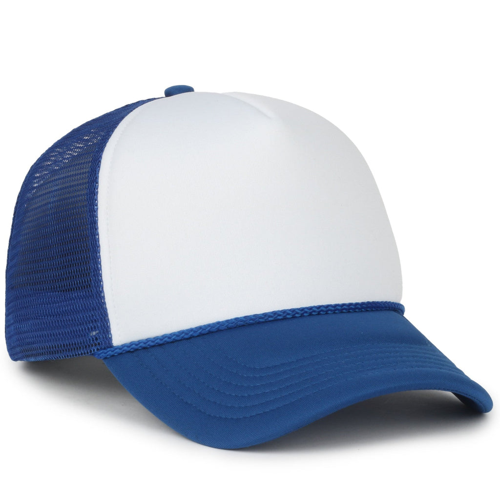 One Size White/Royal/Royal Outdoor Cap OCFOAM 