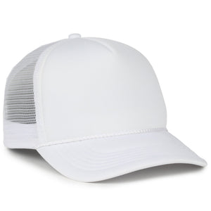 One Size White/White Outdoor Cap OCFOAM 